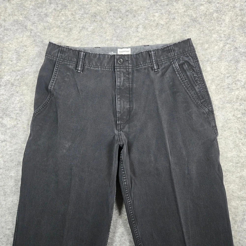 Dockers‎ Black Bay Berry Bi-Stretch Straight Leg Chino Pants Mens 32x32